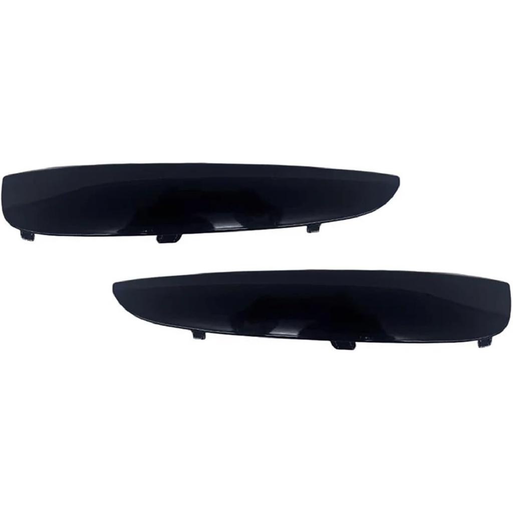 Compatible for BMW X6 F16 2015-2019 Silver Black Car Front Door Fenders Side Trim Vent Leaf Plate Decoration Strip Cover Shark Gills Plate(Silver 1