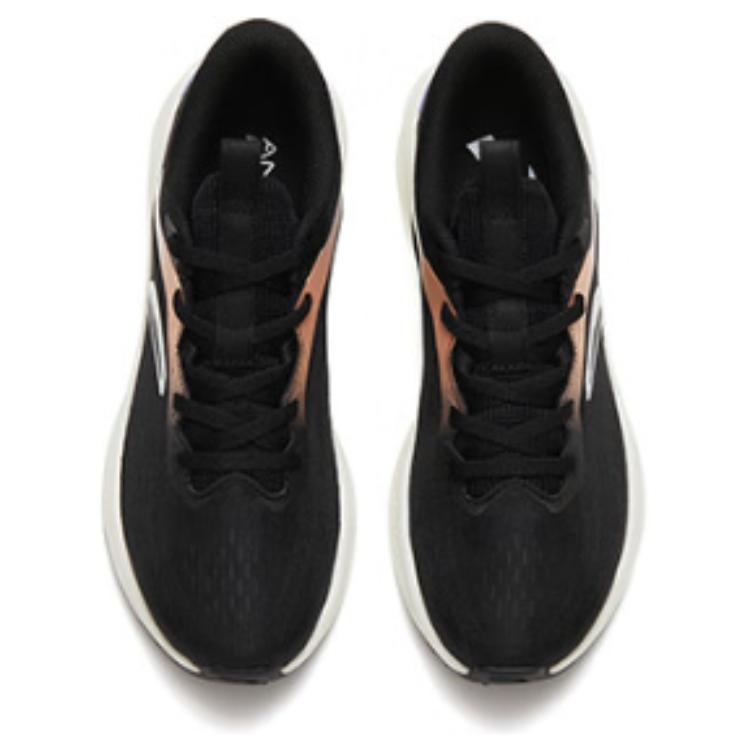 Anta Running Sports Versatile Shock Absorbing Non-Slip Durable Low-Top Sneakers Women Sneakers Black Purple 922315519-4