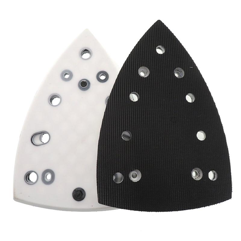 4 Nail 7 Holes Polishing Disc Practical Triangular Hook & Loop Sanding Pad Replacement Plate for DTS 400-REQ