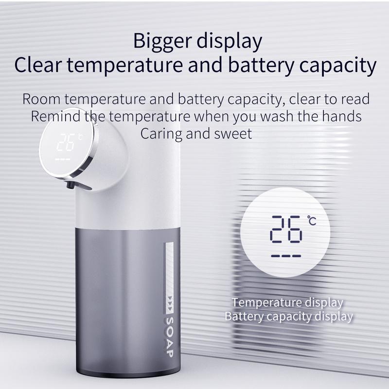 USB Charging Smart Soap Dispenser Touchl Sensor Liquid Dispenser Hand Sanitizer Foam Hine Temperature Dispy