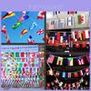 Multi-cultural Party Hanging Decor 50-100pcs Flags Of Different Assorted Countries