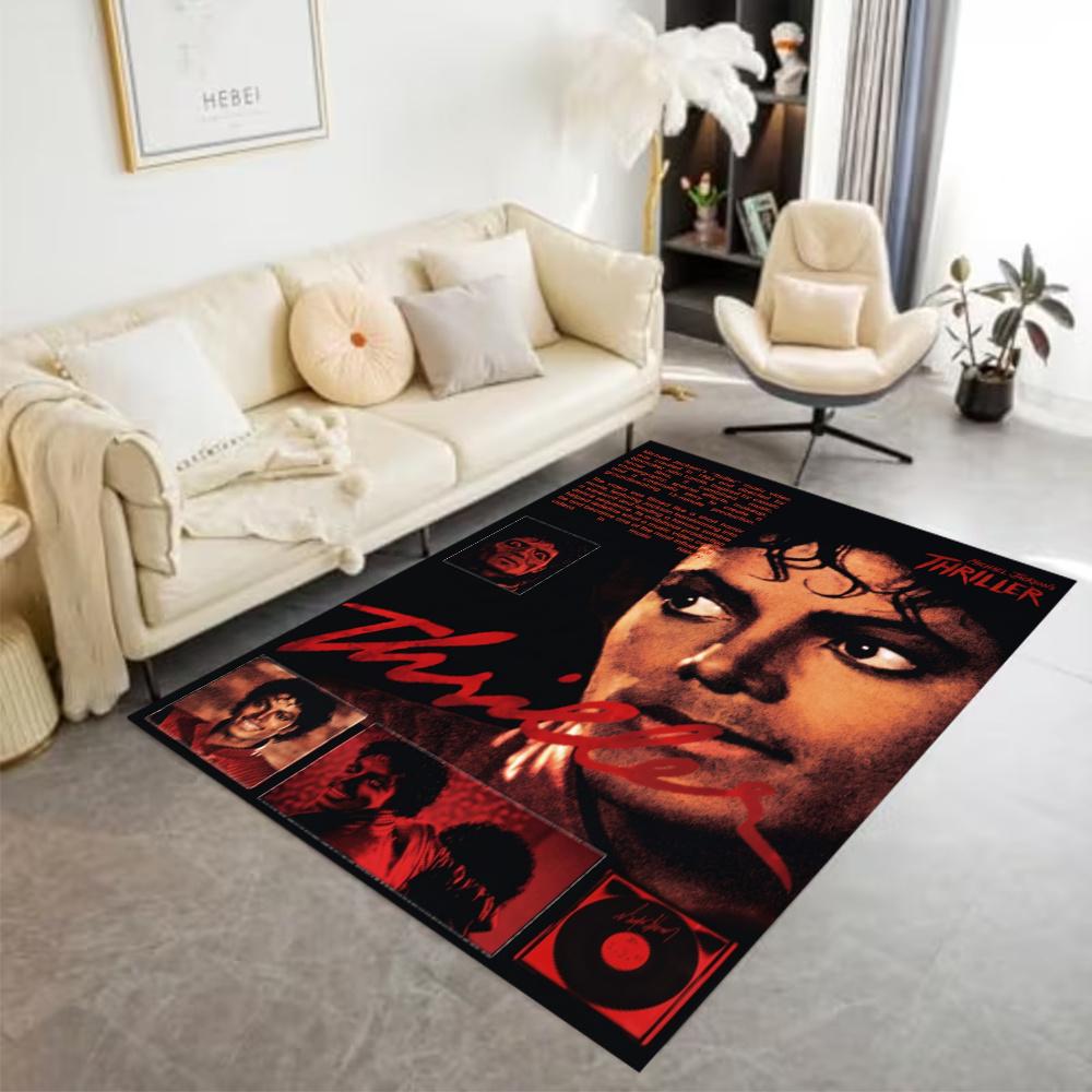 Michael Jackson Pop Art Portrait Floor Rug Office Rug Suitable For Foyer Decorate Room Kitchen Game Room Antislip Carpet Anime Office Decor