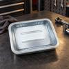 Rectangular Oil Drain Pan with Rounded Corners Sturdy Leak Tray Anti-Spill