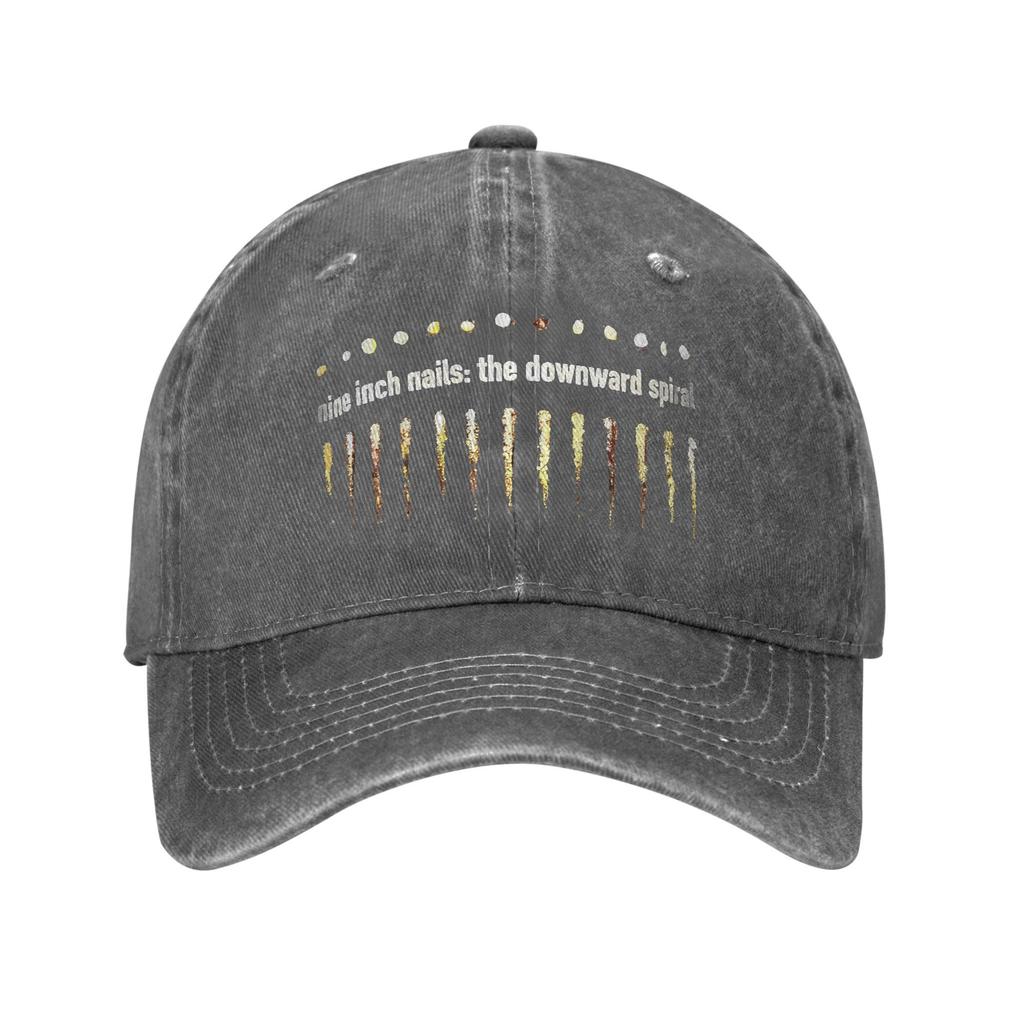 Retro Nine Inch Nails Band Basebollkeps Unisex Sliten Tvättad Snapback-keps The Downward Spiral NIN Justerbar Passform Kepsar Hatt