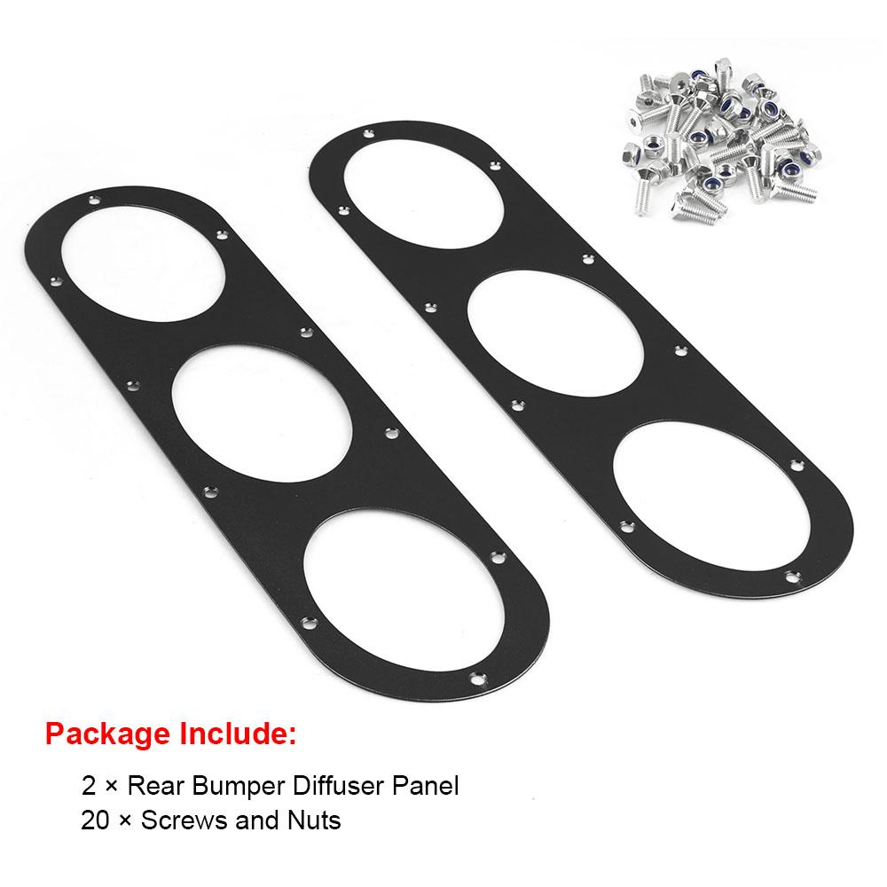 2 buc difuzor bara spate pentru panoul difuzorului de deviere a aerului universal pentru bara spate auto