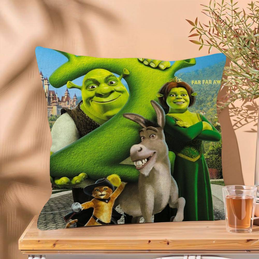 Cartoon Shrek Pillow Anime Pillow Sofa Bed Head Pillow Cover Cushion Cover Fashion