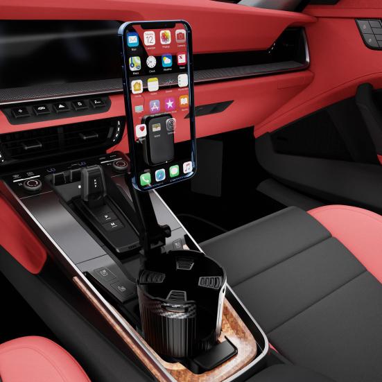 Магнитный автомобильный держатель для телефона для iPhone 15 Pro Max 14 B — фото 5