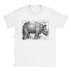 Albrecht Durer Rhino T-shirt: Classic Unisex Turtleneck Unisex Short-sleeved Round Neck Personality Street Style Tops