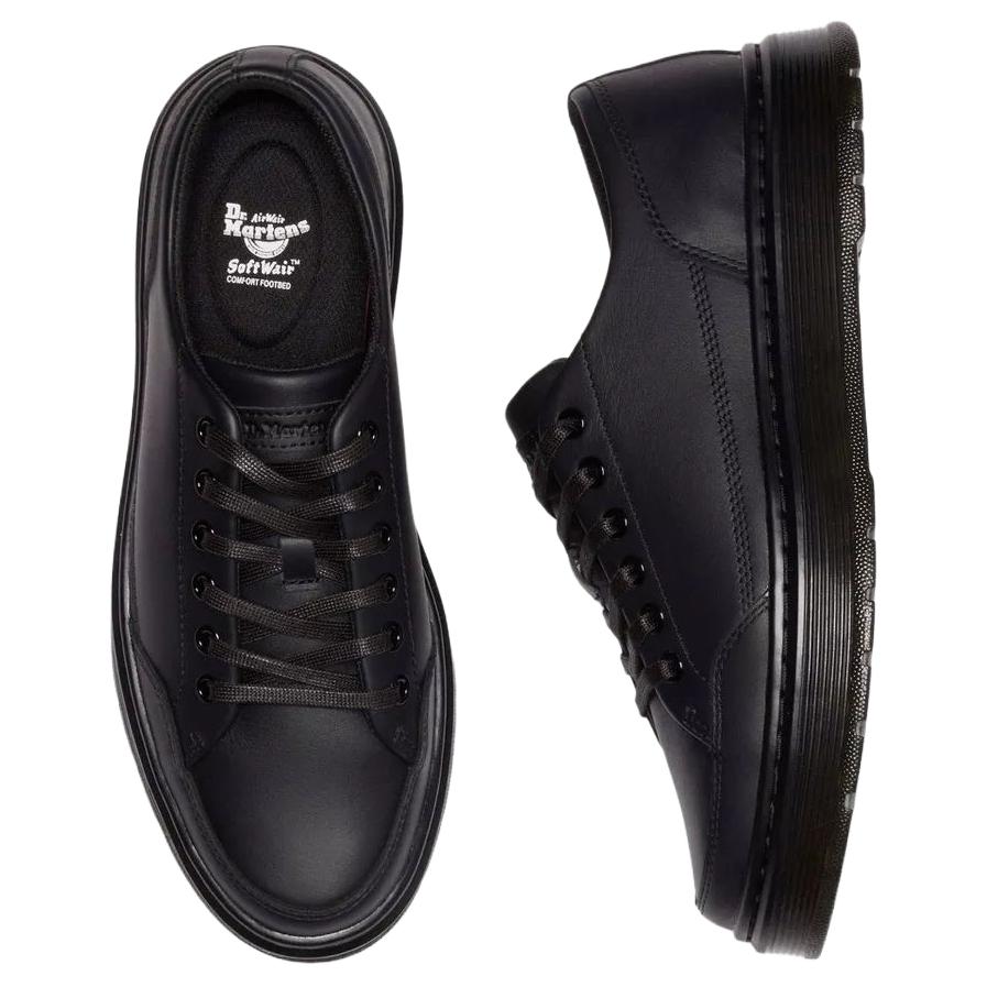 Dr. Martens Brookline Leather Comfortable Versatile Low-Top Casual Shoes Unisex Casual Shoes Black 41542001