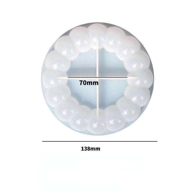 Blase Spitze Tasse Pad Silikon Formen DIY Zement Nordic Gips Untersetzer Runde Tablett Keramik Form Wohnkultur