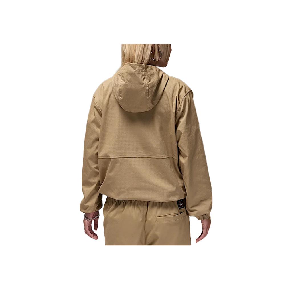 Jordan MVP SS25 Solid Logo Comfortable Versatile Lightweight Pullover Jacket Men Jackets Desert-Camouflage Sail HF9294257