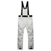 Couple's Color Warm Thick Pocket Strap Ski Pants For Men And Women