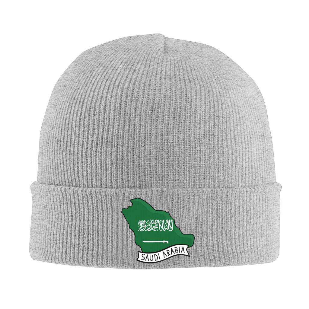 Saudi Arabia Flag Bonnet Hats  Cool Knitted Hat For Women Unisex Winter Warm  Skullies Beanies Caps