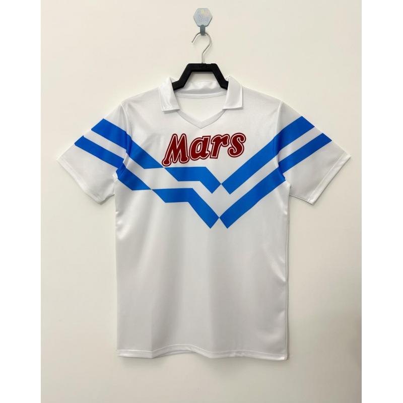 Naples retro jersey football jersey classic nostalgic replica Thai version game training jersey short-sleeved sportswear S