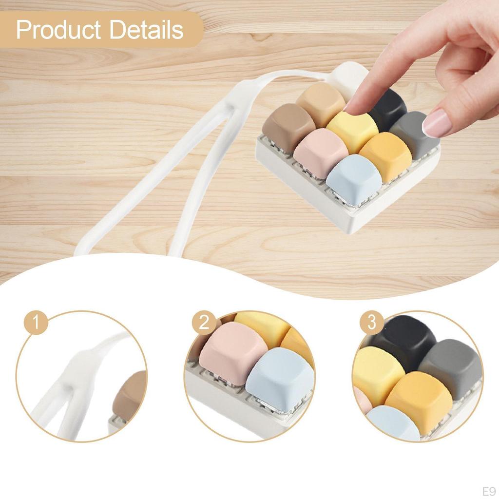 Fidget Keychain for Keyboard with Durable Design and Lanyard