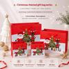 Christmas Paper Gift Box Set 1 Pack Durable Xmas Favor Packing Containers for Holiday Party Gifts Home Decoration