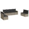 VidaXL Garden Lounge Set with Cushions 8 Pcs, Sofas with Adjustable Feet, Outdoor Furniture Set Patio Terrace, 3218842
