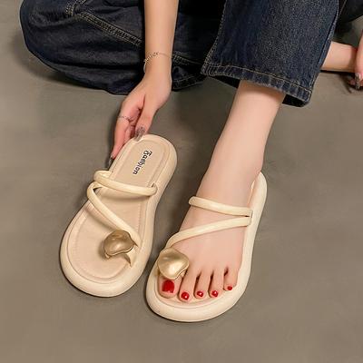 Zehensandalen Damen Langlebig und Rutschfest Flache Board-Schuhe Strandschuhe