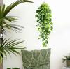 Faux Pothos Hanging Vine Plant Wall Sticker Self Adhesive Trailing Ivy Green Decor for Living Room Bedroom Balcony