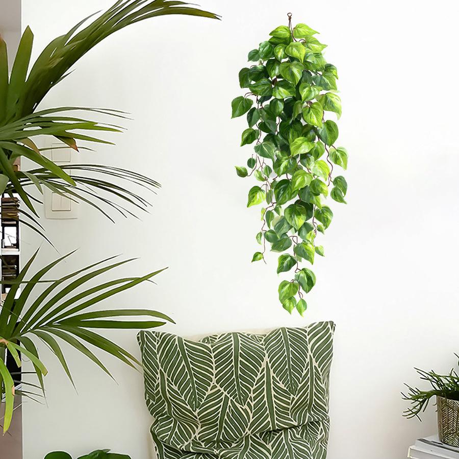 Simulated Green Ivy Wall Hanging Artificial Vine-like Green Plants Wall Decoration Vine Stickers