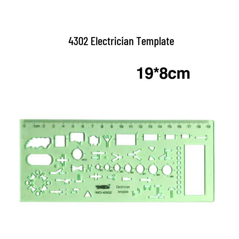 Multi-Function Drawing Template Ruler for Circles, Ellipses, Furniture, Architecture, Geometry, Mathematics, and Interior Design.