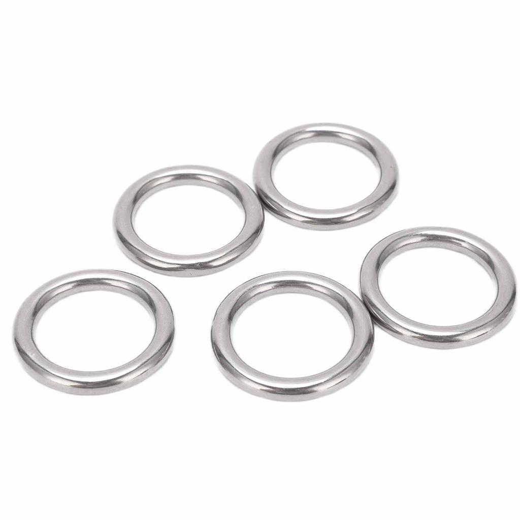 5pcs Boat Round s Stainless Steel 304 Seamless Welded O Type Hanging for Hammock