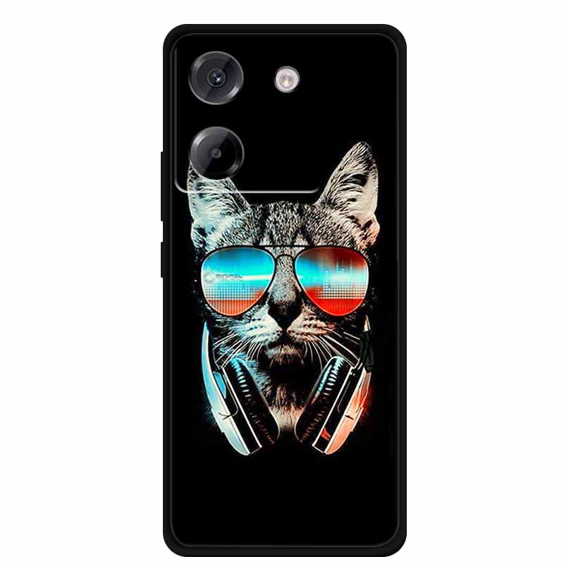 For Xiaomi Poco M7 Pro 5G Case Cartoon Painting Style Soft Silicone TPU Back Cover Cases for Poco M7 Pro 5G Shockproof Cover New