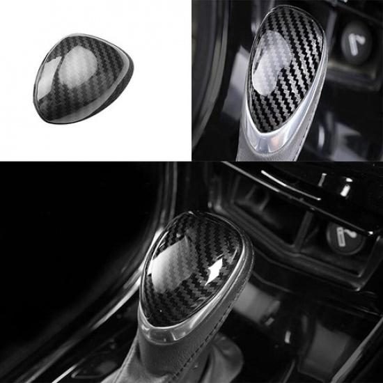 Gear Shift Knob Trim 2013- Fit For Cadillac XTS Central Console Carbon Fiber