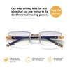 Blaulichtfilter Randlose Lesebrille Damen Herren Luxus Metall Ultraleicht Alterssichtigkeit Brille Rahmenlos Lesebrille