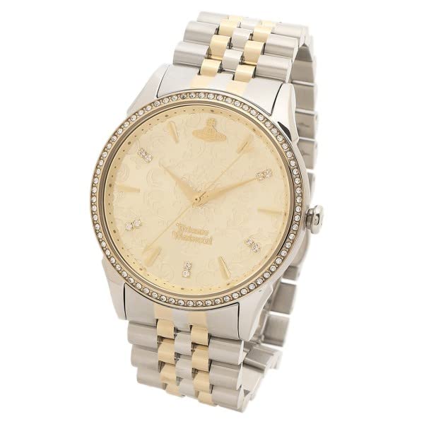 Vivienne Westwood Bracelet Watch - Full-Pattern Dial Series, Model VV208CPSG, Gold, 38mm, Women's