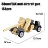 WWW2 Military Building Block 88mm Flak Gun Cannon  Weapons Figure Soldier Machine Gun Mecha Infantry Artillery Mortar Toys K053