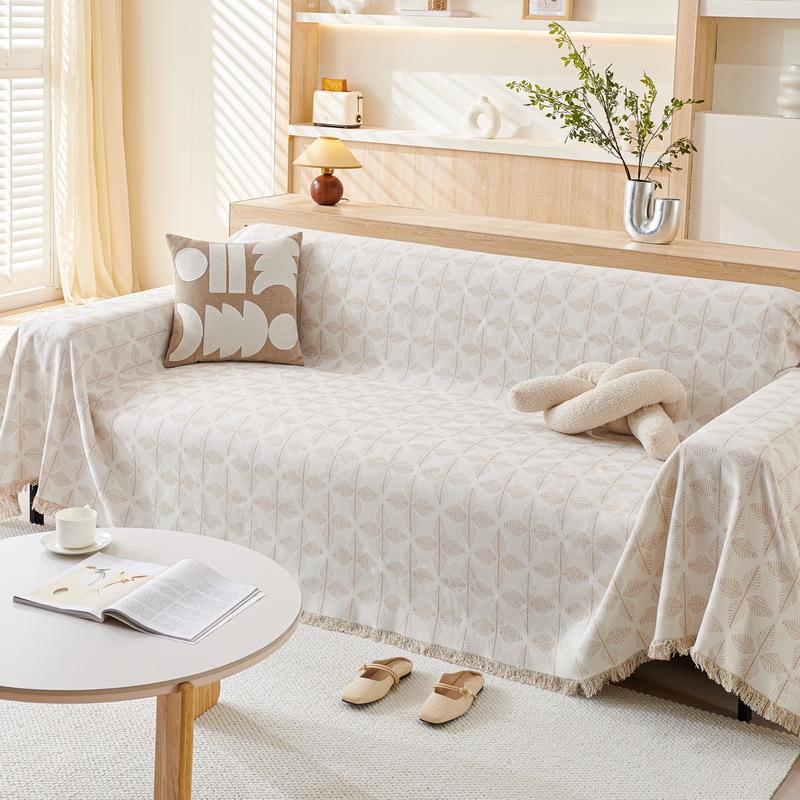 Chenille Sofa Towel Cover Cloth All-purpose All-season Plush Sofa Cushion Cover Anti-slip Cover Blanket Anti-cat Scratch