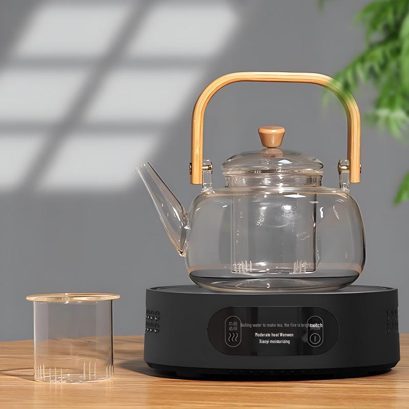 Smart Electric Glass Tea Cooker: Compact Ceramic Stove & Health-Preserving Hot Plate Kettle Gift