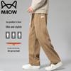 MaoRen Men's Corduroy Straight-Leg Casual Pants