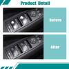 SecosAutoparts 4 Stück Fensterheberschalter-Knopfkappen für Mercedes Benz C-Klasse W204 C230 C280 C300