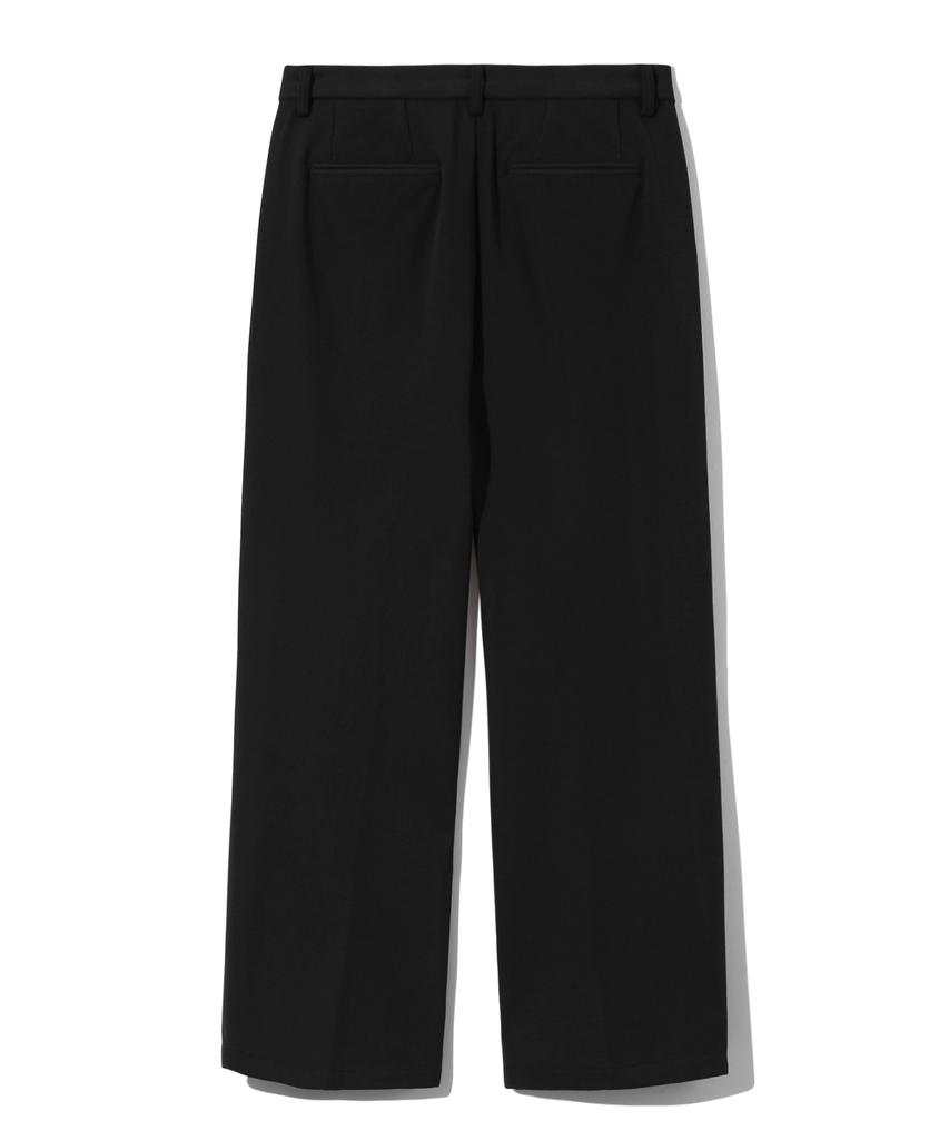 TRILLION Essential Semi-Wide Slacks (Black)