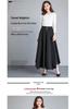 Plus Size Irregular Wide-Leg High-Waisted Korean Style Drape Skirt-Pants for Women - Spring & Summer