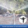 4-Point Zinc Alloy Rotating Butterfly Garden Sprinkler - 360° Automatic Irrigation