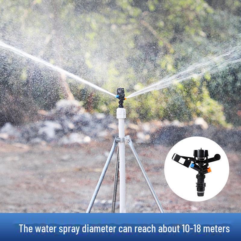 4-Point Zinc Alloy Rotating Butterfly Garden Sprinkler - 360° Automatic Irrigation