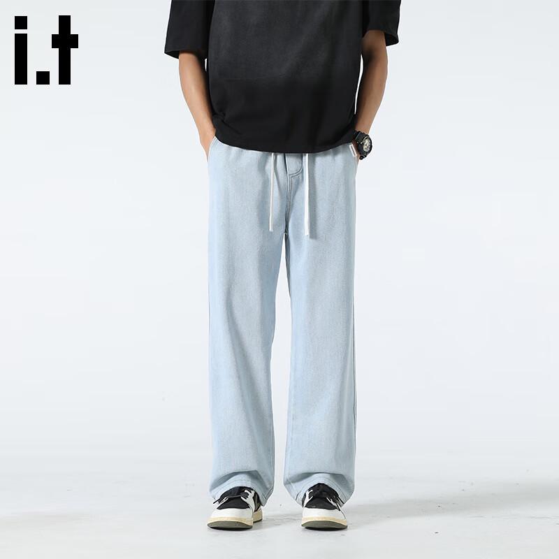 Fingercroxx Men's Washed Straight-Leg Denim Jeans