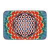 Metatron Cube with Merkaba and Flower of Life Front Door Mat Non-Slip Waterproof Interior   Kitchen Bedroom Rug