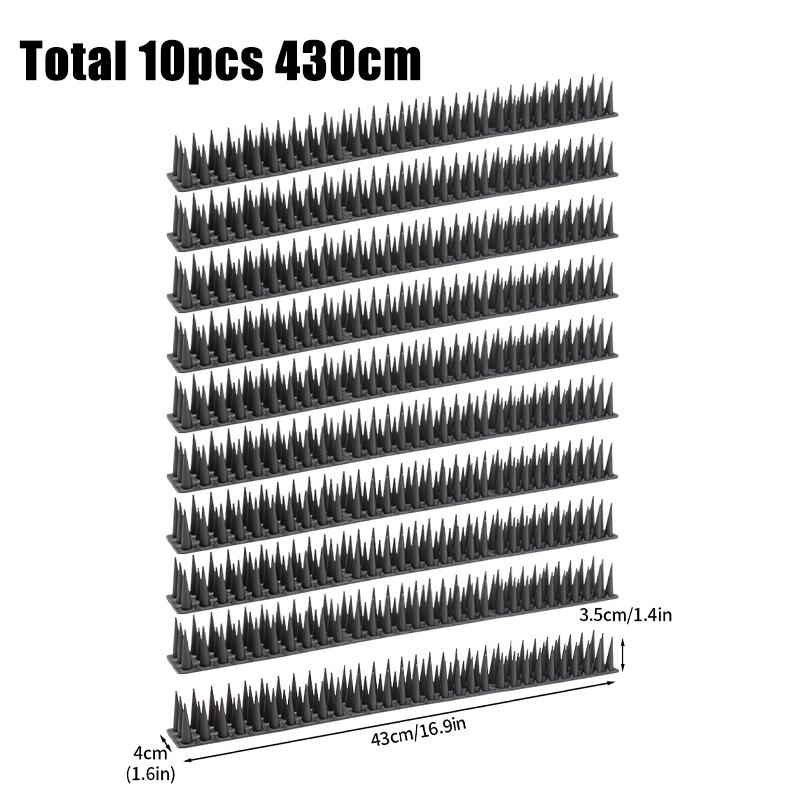43Cm-430Cm Plastic Anti Bird Pigeon Spikes Stainless Steel Bird Repeller Detachable Anti Climb Fence Wall Spike For Repeller