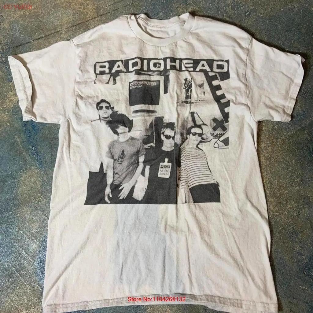 Vintage Radiohead Rock Tour Konzert Kurzarm Klassisches Hemd Kv32503 Vintage Stilvoll Unisex Leicht Vielseitig