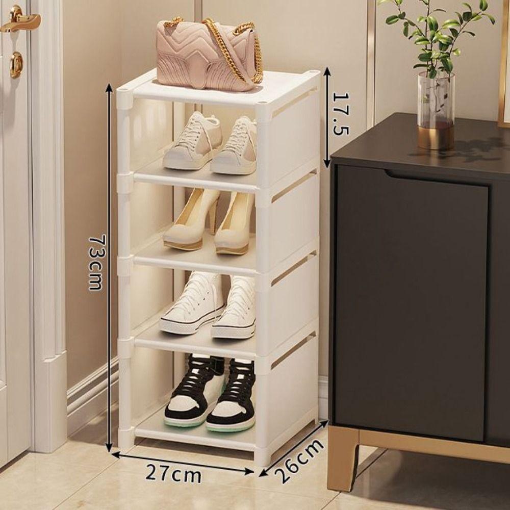 Fashion Wall Corner Shoes Shelf Adjustable Shoe Cabinet Multiple Layers Shoe Rack  Living Room