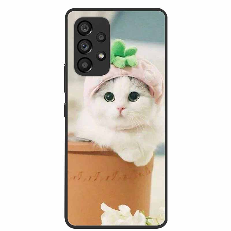 For Samsung Galaxy A53 5G Case Animals Silicone TPU Soft Phone Back Cover Case For Samsung A53 5G SamsungA53 Wolf Funda Coque