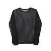 2025 Unisex Summer Mesh Round Neck Long Sleeve Breathable Fishnet Cover-Up Top