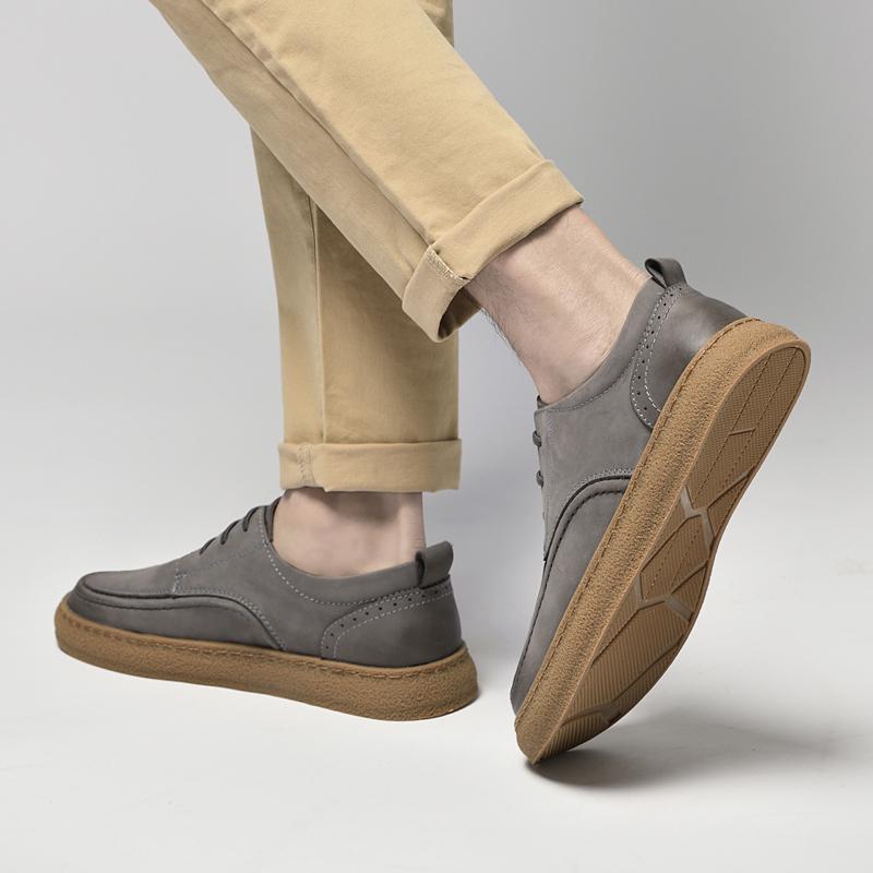 Men Oxfords Suede Leather Dress Shoes Men Casual Shoes Sneakers Luxury Brand  Men Classic Flats Derby Shoes