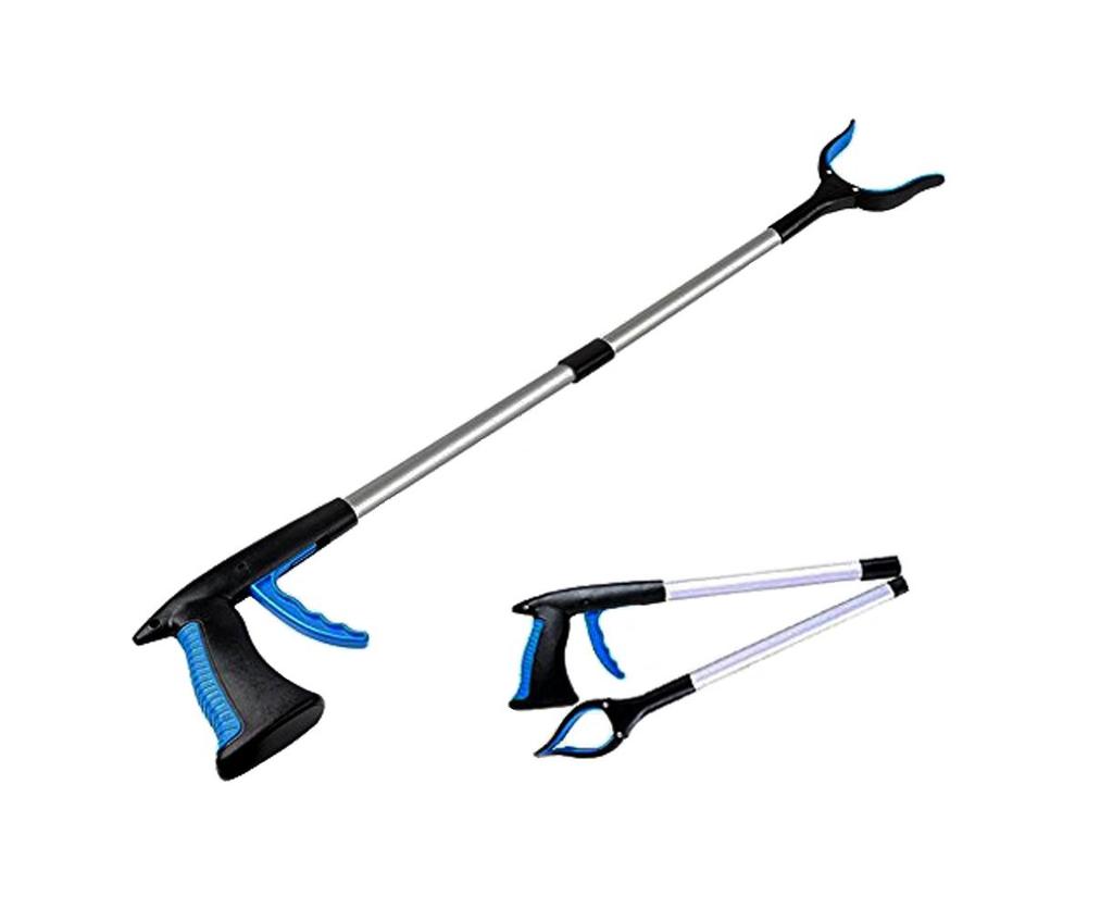 Adult Garbage Picker - Long Arm Mechanical Garden Tool Blue