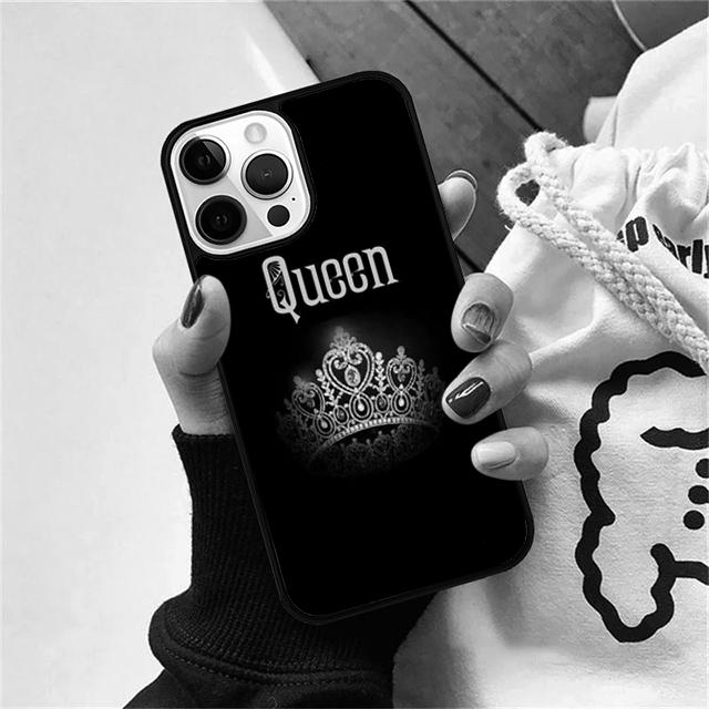 Koningin prinses kroon Coque Shell Voor iPhone 17 Air 15 16 14 13 12 Pro Max 11 Pro Max Plus Telefoonhoesje Cover