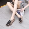 Women Flats 2026 Spring New Autumn Mesh Breathable Comfortable Soft Sole Casual Shoes Fashion Cross Tied Vintage Fly Weave Shoes